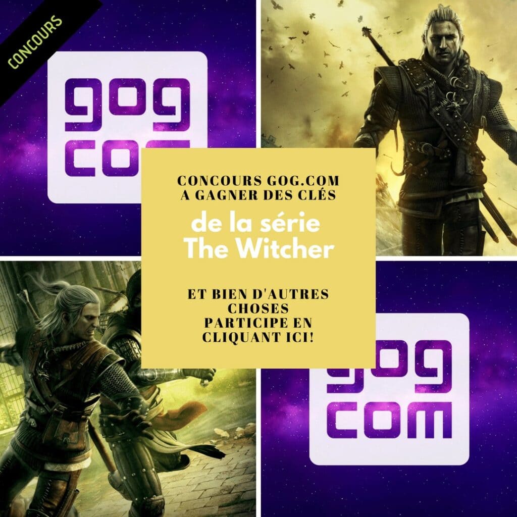 GAG GOG.COM : concours pour gagner des clés de la série The Witcher et d'autres jeux vidéo via Air-Gaming. Participez dès maintenant pour remporter des crédits et des cadeaux exclusifs.