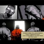 Prisonnier en isolement, image sombre et puissante illustrant la liberté illusoire et la détresse psychologique, avec un focus sur l'évasion et la réflexion.
