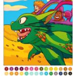 Coloriage de dragons et de personnages d'aventure pour enfants, idéal pour les activités créatives et éducatives. Parfait pour stimuler l'imagination avec des images colorées liées à Air-Gaming.