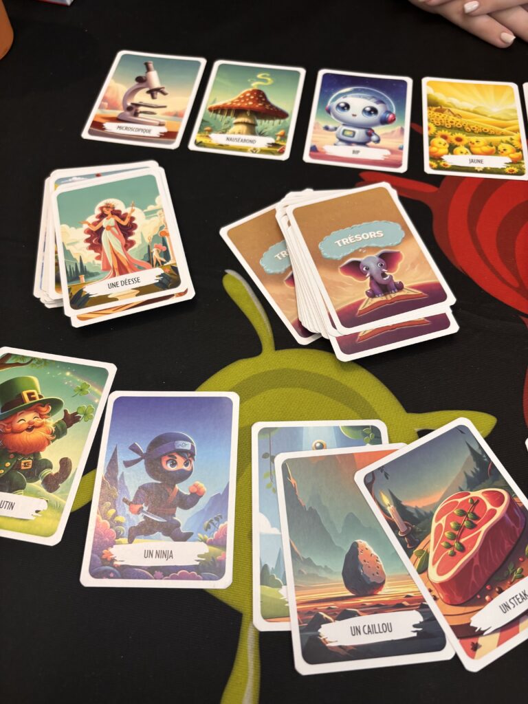 Microscopie, mushrooms, robot, sunflower field, fantasy cards, jeu de société, cartes illustrées, jeux pour enfants, divertissement familial, jeu de cartes stratégique, éducation ludique, activités de groupe, jeu de découverte, jeux éducatifs pour enfants.