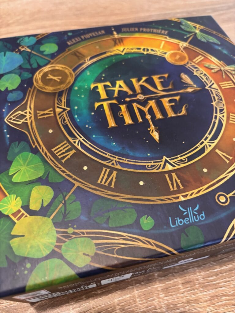 Jeu de société "Take Time" avec design sophistiqué, parfait pour les amateurs de jeux de stratégie et de réflexion, conçu pour des moments de divertissement en famille ou entre amis, disponible sur Air-Gaming.