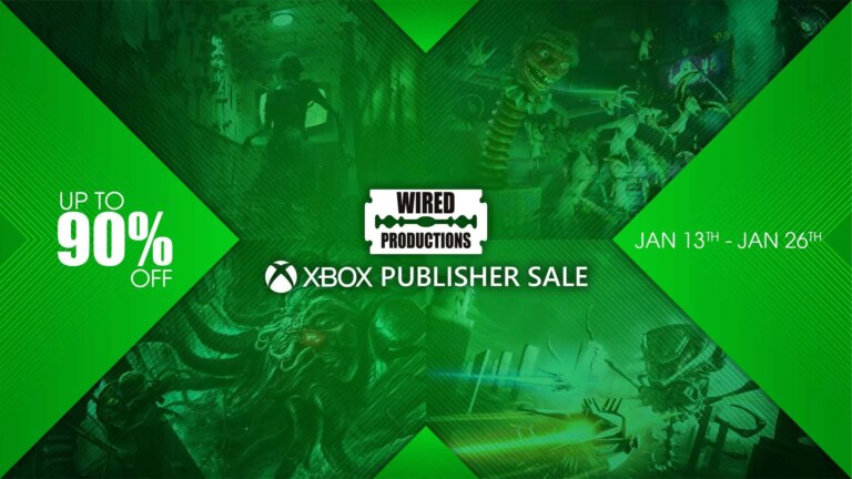Visuel promotionnel Xbox avec réduction jusqu'à 90% sur jeux Xbox, valable du 13 au 26 janvier, pour amateurs de gaming et nouvelles expériences interactives.