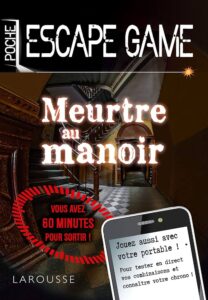 Escape game meurtre au manoir avec ambiance mystérieuse. Résolvez l’énigme en 60 minutes pour sortir. Jeu immersif et captivant pour amateurs d’énigmes et d’aventure.