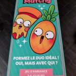Jeu de société Matchy Matchy avec des fruits mignons et colorés, parfait pour les enfants de 3 à 8 ans, favorisant la coopération et le divertissement familial.
