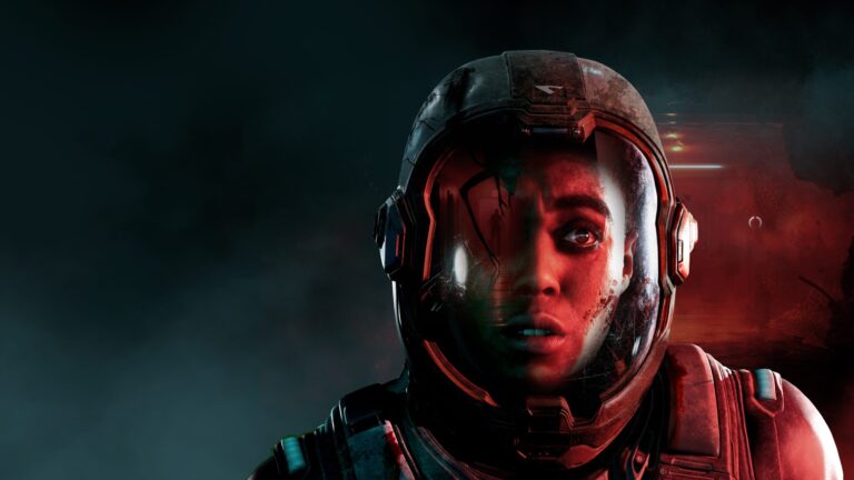 Casque de jeu futuriste avec femme gamer immersive.