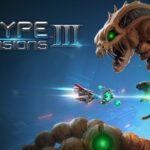 Vaisseau spatial futuriste en combat dans un jeu vidéo de science-fiction, avec un monstre extraterrestre menaçant, illustrant l'univers immersif d'Air-Gaming.
