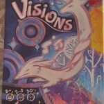 Jeu de société Visions pour enfants et familles, mettant en scène un cerf magique et des éléments fantastiques, idéal pour les joueurs de 8 ans et plus.