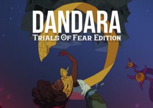 Image de Dandara: Trials of Fear Edition avec personnage principal dans un décor fantastique coloré.