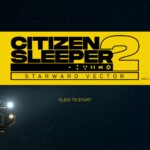 Capture d'écran du jeu Citizen Sleeper 2: Starward Vector montrant un vaisseau spatial dans l'espace.