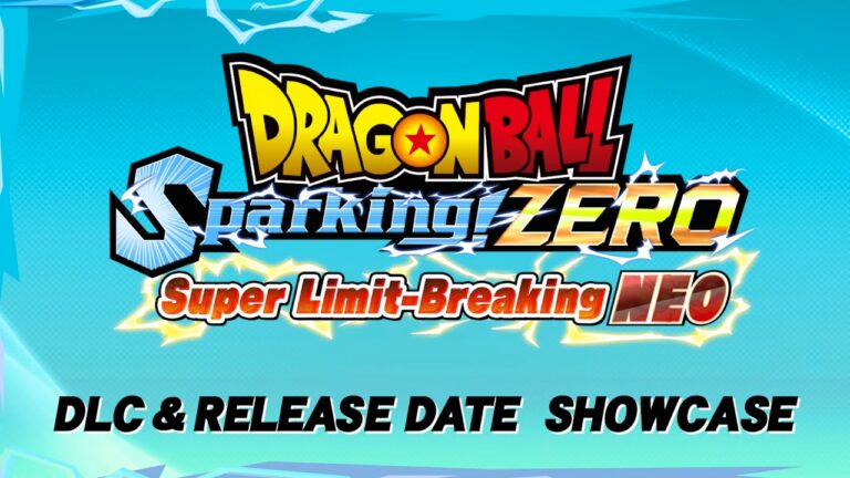 Affiche promotionnelle pour Dragon Ball Sparking! ZERO avec le DLC Super Limit-Breaking NEO prévu pour le 30 juillet 2026.